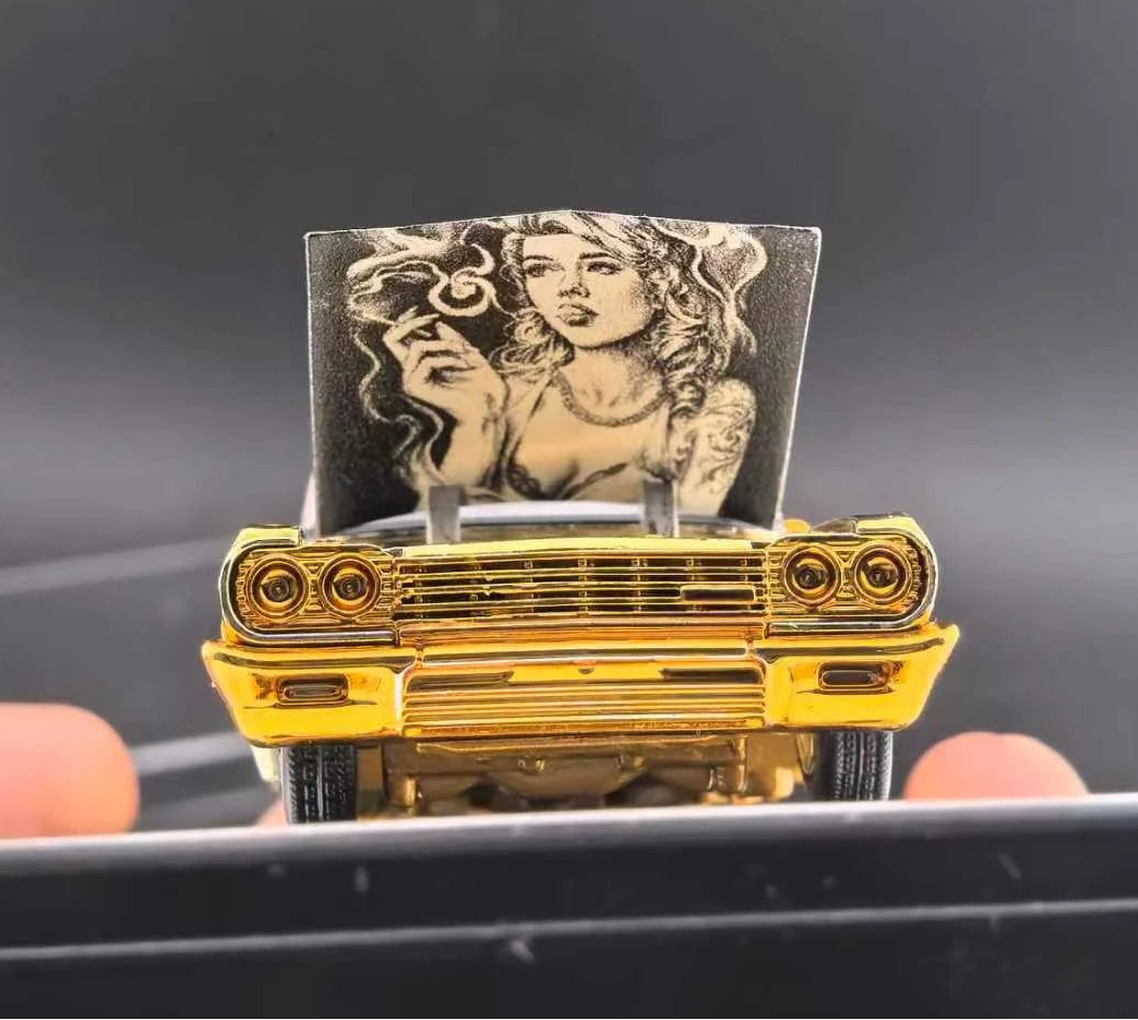 (COMING SOON) Fine Works 1:64 Chevrolet Impala West Coast Bouncing Cars Chrome Gold Ordinary Version