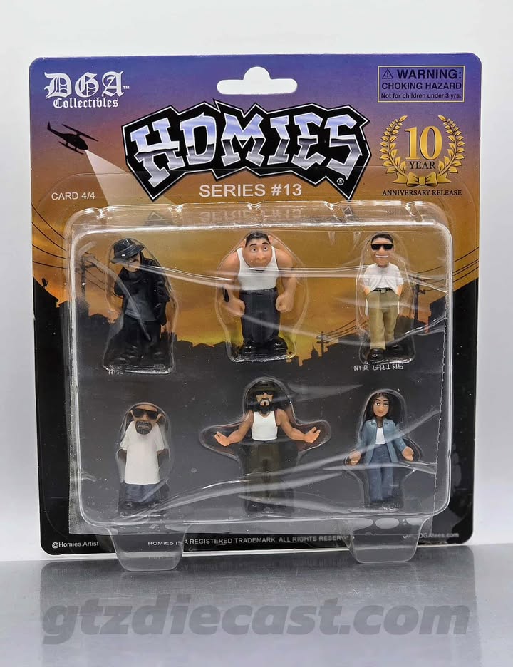 HOMIES SERIES #13 CARD 4/4 PLASTIC FIGURES LOWRIDER DGA