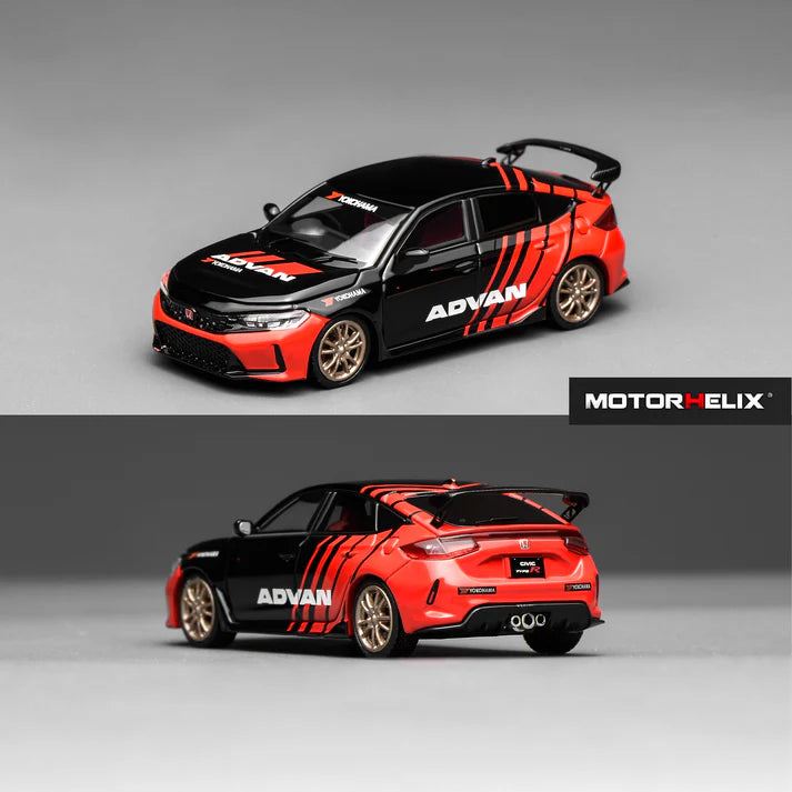 Motorhelix 1/64 Honda Civic TYPE R (FL5) Advan Livery with MF10 Wheels M65341