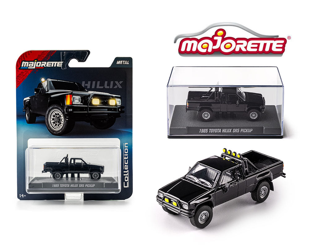 Majorette 1:64 Collector Series Wave 3 2025 – 1985 Toyota Hilux Pick Up Truck – Black –