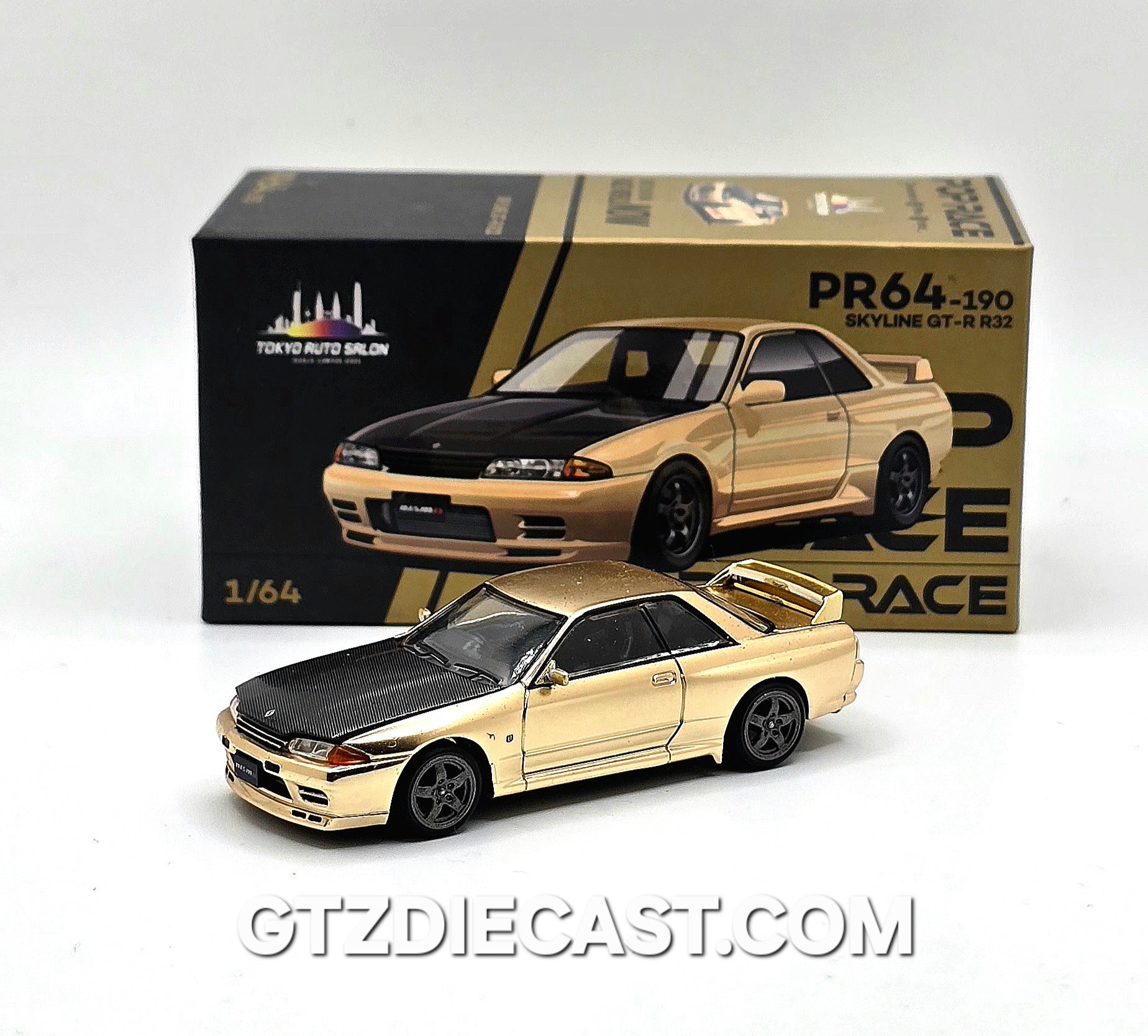 ミニカー POP RACE SKYLINE GT-R R32 PR64-190 POP RACE TOKYO AUTO SALON 2025 – Skyline GT-R R32 PR64-190 – GTZ
