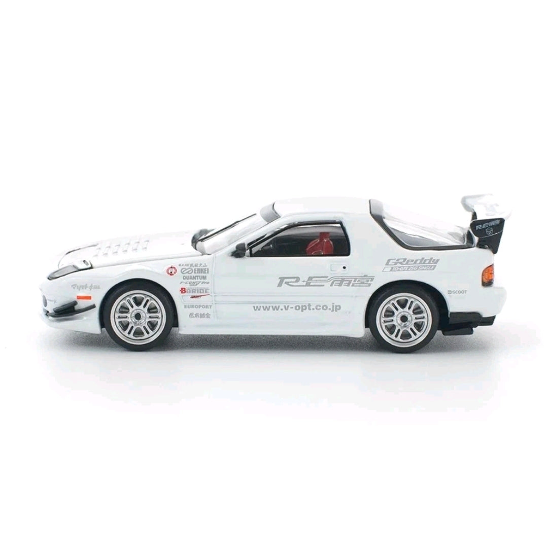 POPRACE PR64-260 MAZDA RX7 FC3S RE-AMEMIYA WHITE 1/64 POP RACE RX-7