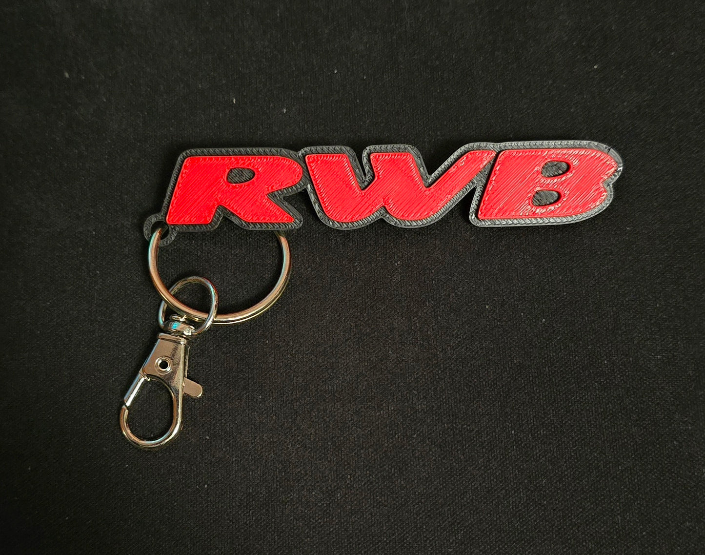 RWB Red keychain