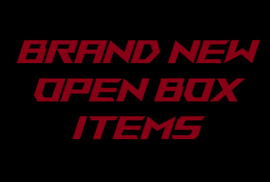Open Box, New Items