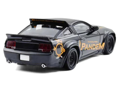 Model Model 1:64 Pandem Mustang Black Diecast Model Car