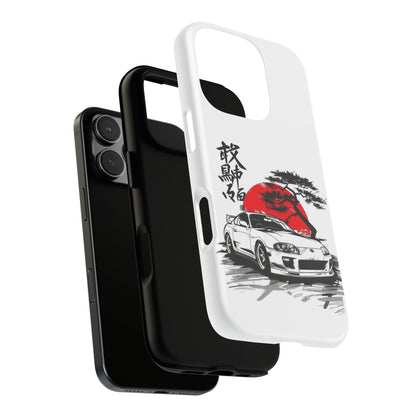 Japanese-Inspired Tough Phone Case with Car Design