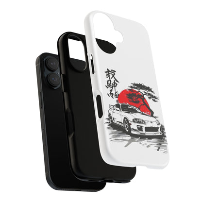 Japanese-Inspired Tough Phone Case with Car Design