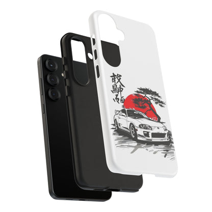Japanese-Inspired Tough Phone Case with Car Design