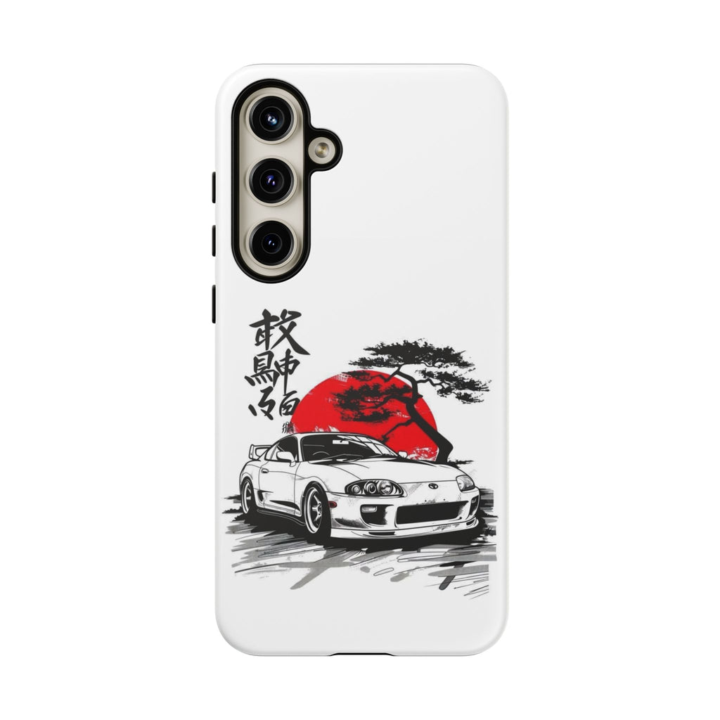 Japanese-Inspired Tough Phone Case with Car Design