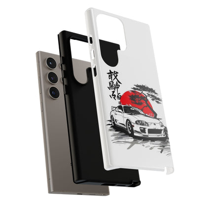 Japanese-Inspired Tough Phone Case with Car Design