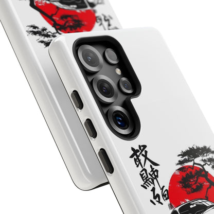 Japanese-Inspired Tough Phone Case with Car Design
