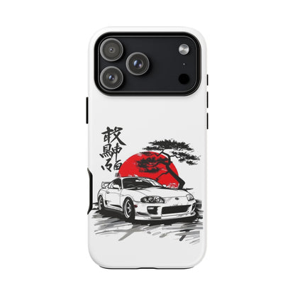 Japanese-Inspired Tough Phone Case with Car Design