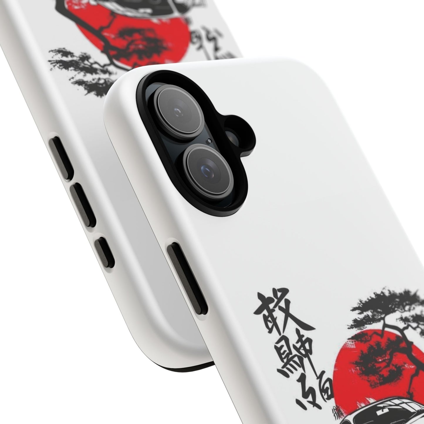 Japanese-Inspired Tough Phone Case with Car Design