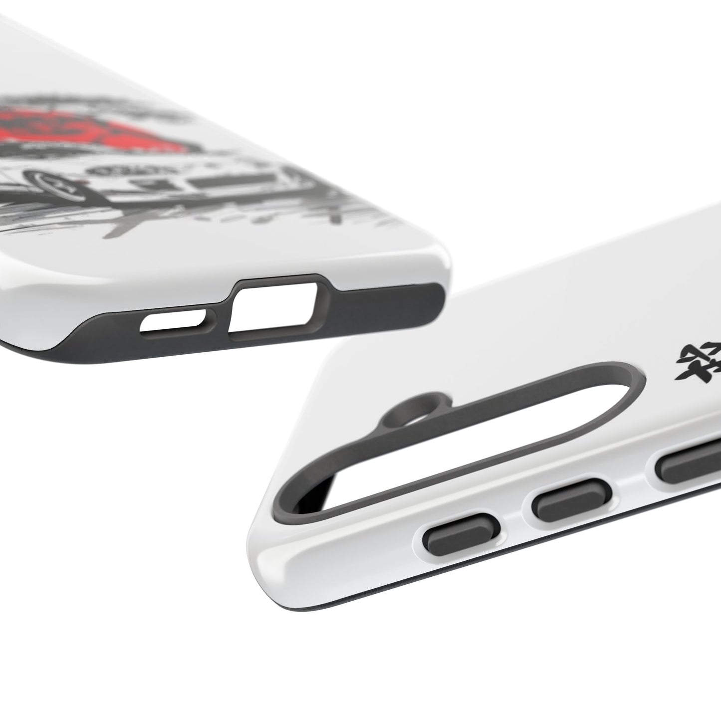 Japanese-Inspired Tough Phone Case with Car Design