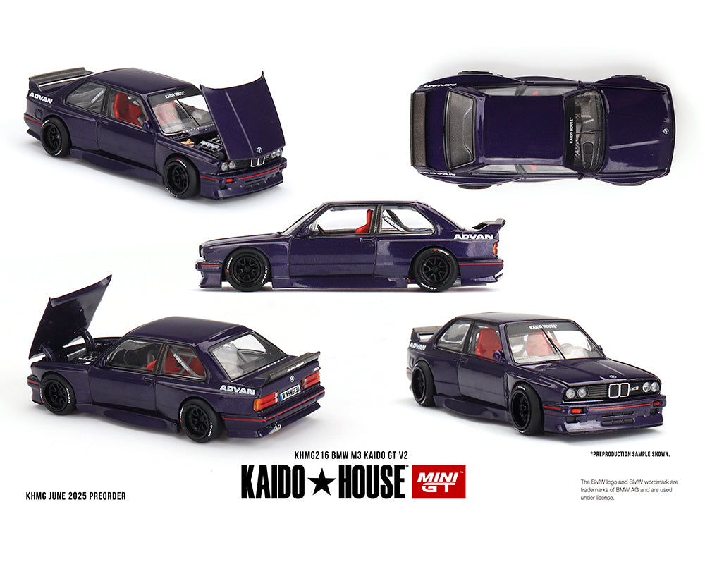 BMW M3 Kaido GT V2- Purple - Kaido House #216 / MINI GT 1:64