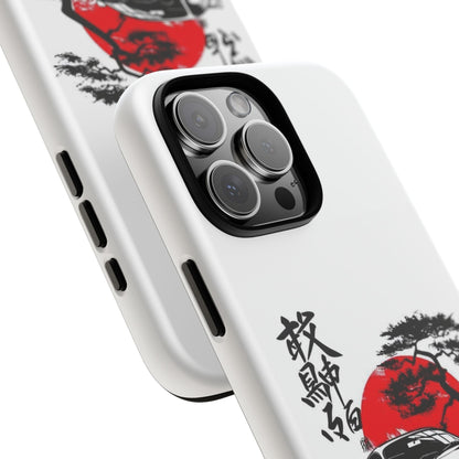 Japanese-Inspired Tough Phone Case with Car Design