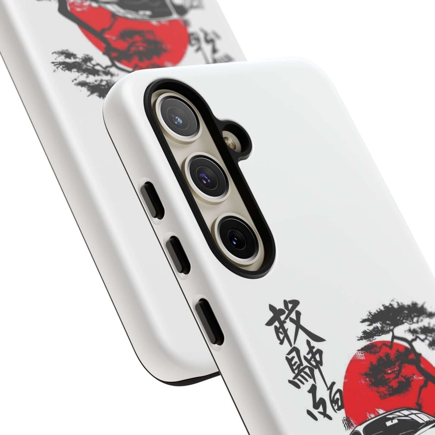 Japanese-Inspired Tough Phone Case with Car Design