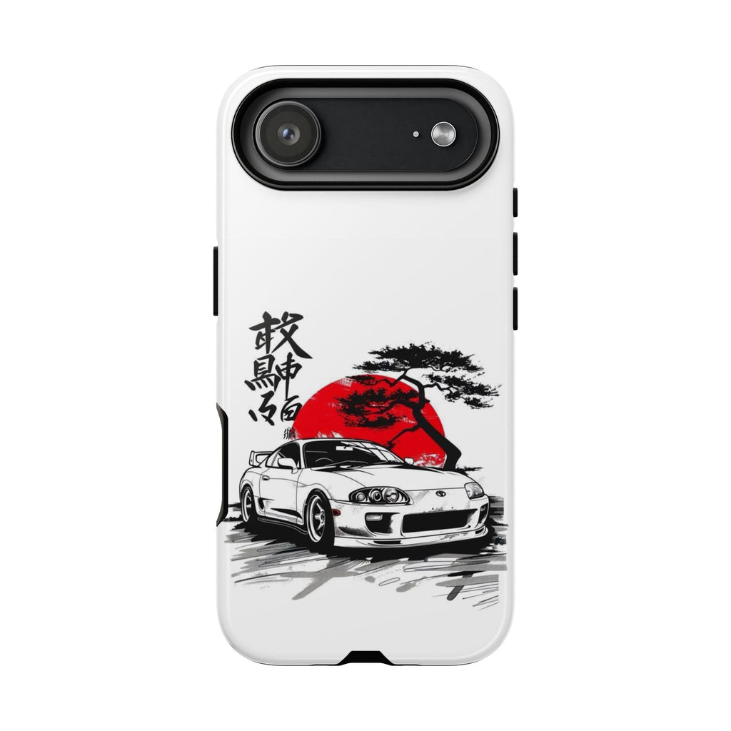 Japanese-Inspired Tough Phone Case with Car Design