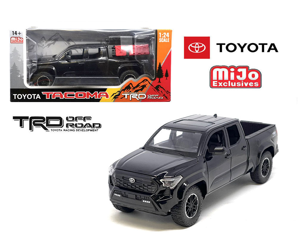 MiJo Exclusives 124 2024 Toyota Tacoma TRD Off-Road Edition – Black