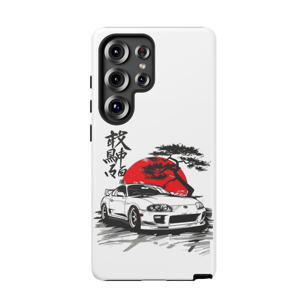 Japanese-Inspired Tough Phone Case with Car Design