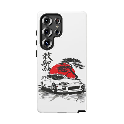 Japanese-Inspired Tough Phone Case with Car Design
