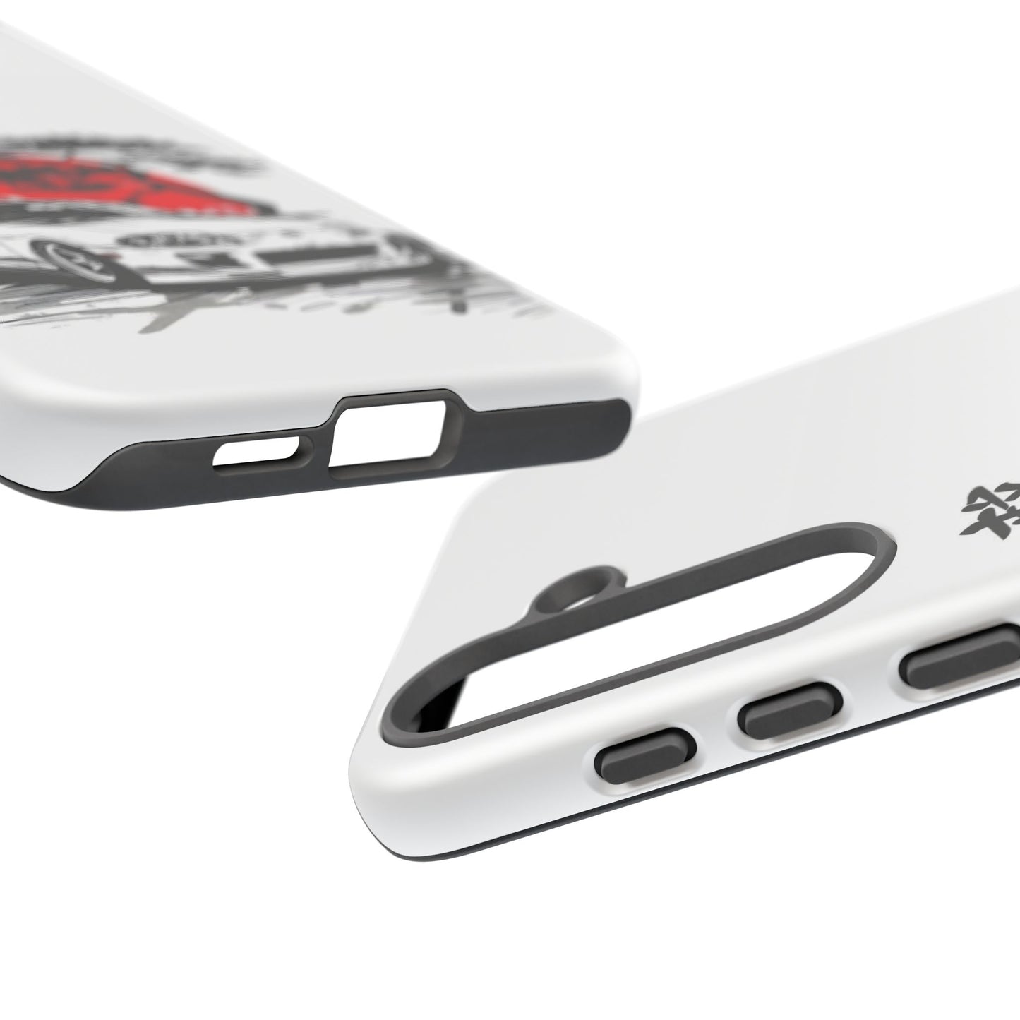 Japanese-Inspired Tough Phone Case with Car Design