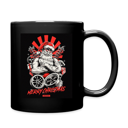 Gearhead Santa Black Coffee Mug - black
