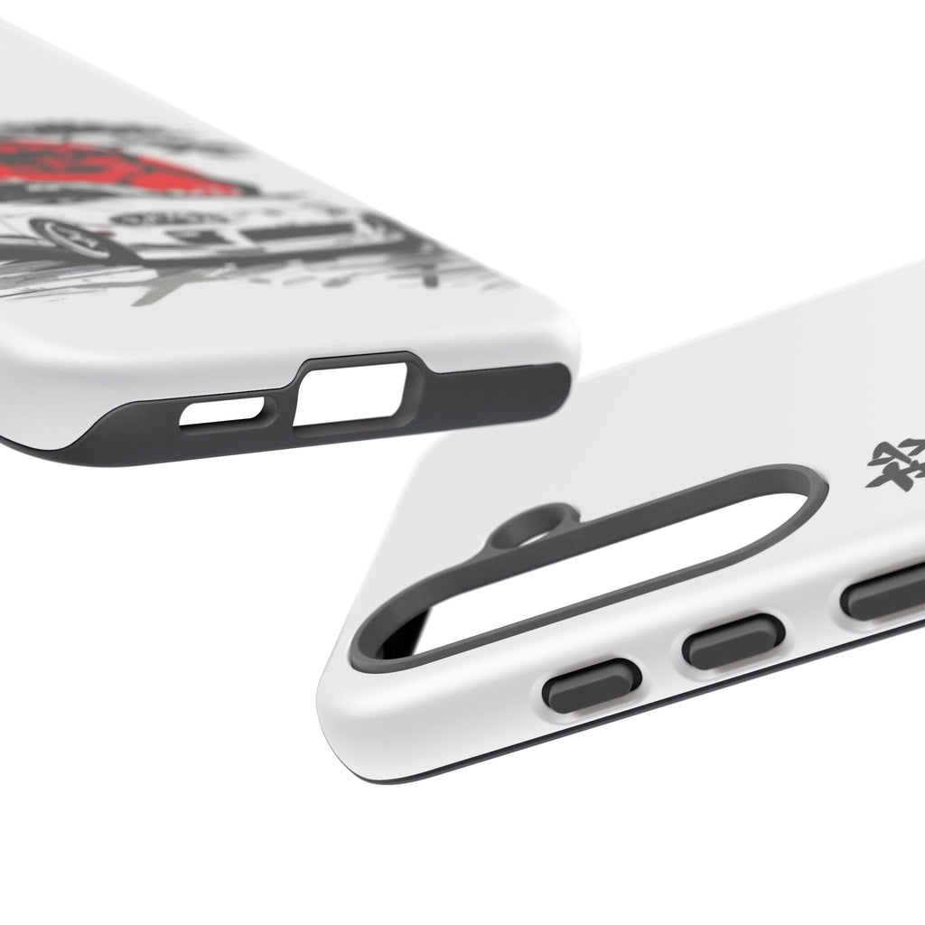 Japanese-Inspired Tough Phone Case with Car Design