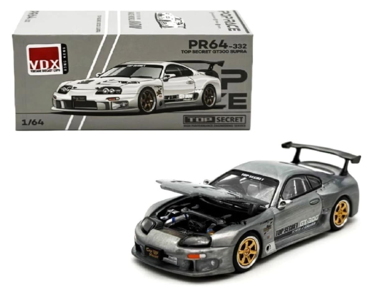POPRACE 1/64 TOP SECRET GT300 SUPRA Raw Material HKTS x VDX 2025 Exclusive Event Model PR640332