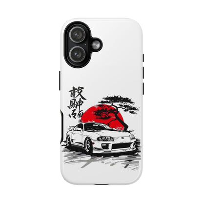 Japanese-Inspired Tough Phone Case with Car Design