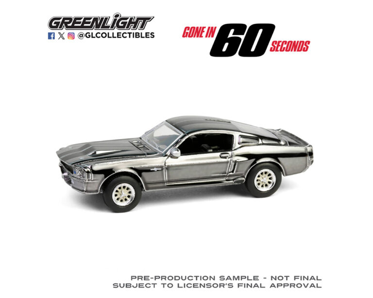 (Preorder) Greenlight 164 1967 Ford Mustang Eleanor – Gone in 60 Second – Chrome Edition – Hollywood
