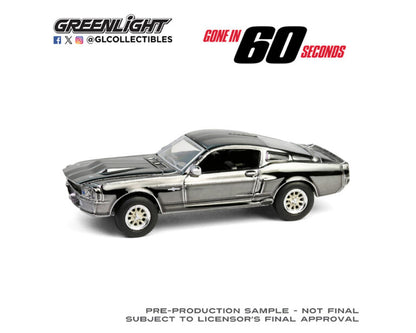 (Preorder) Greenlight 164 1967 Ford Mustang Eleanor – Gone in 60 Second – Chrome Edition – Hollywood
