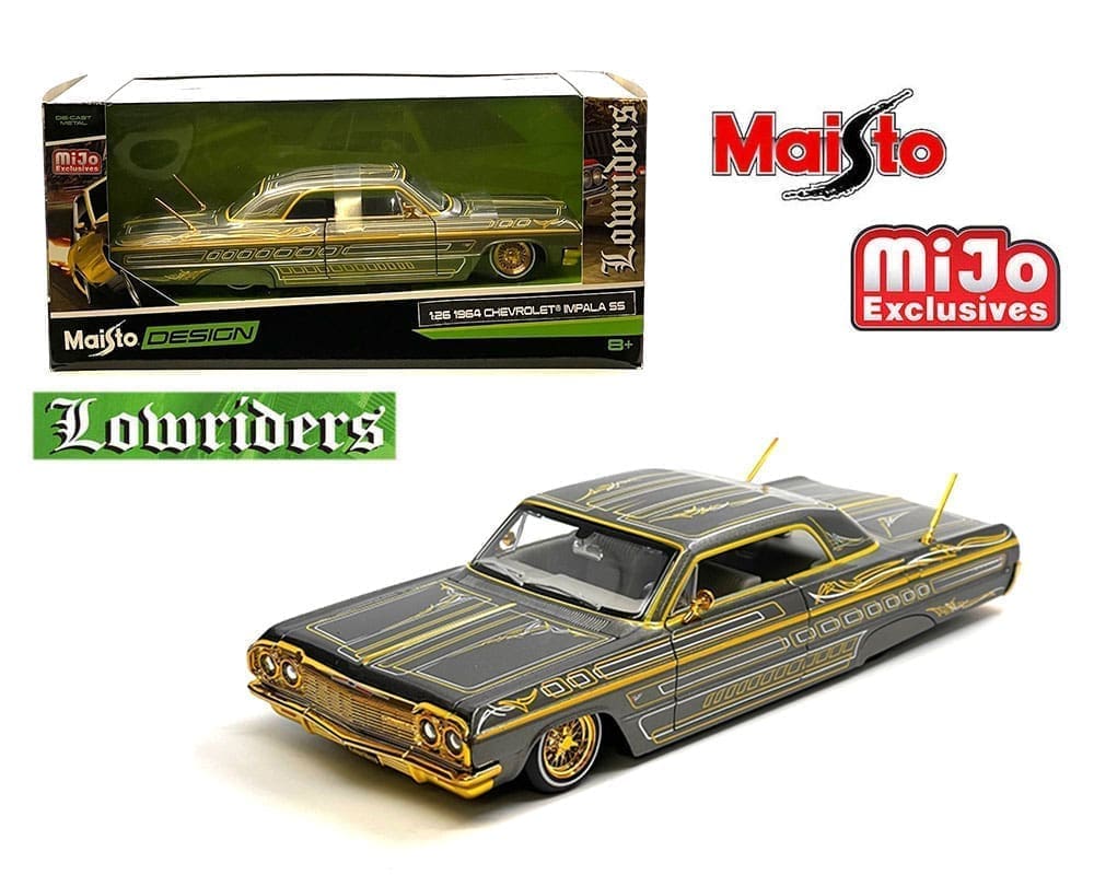 Maisto 124 1964 Chevrolet Impala SS Lowrider – Grey – Design