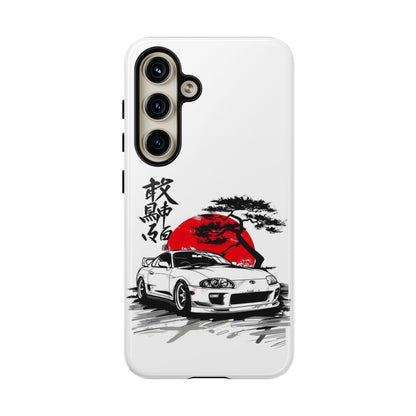 Japanese-Inspired Tough Phone Case with Car Design