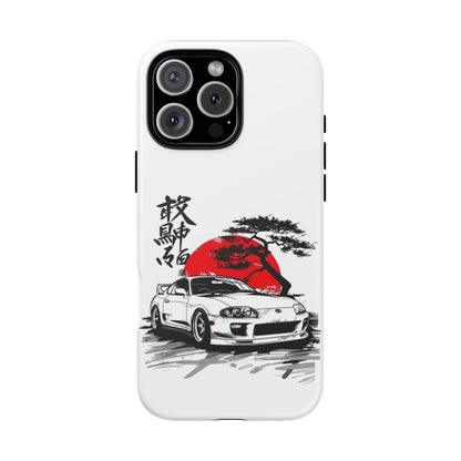 Japanese-Inspired Tough Phone Case with Car Design
