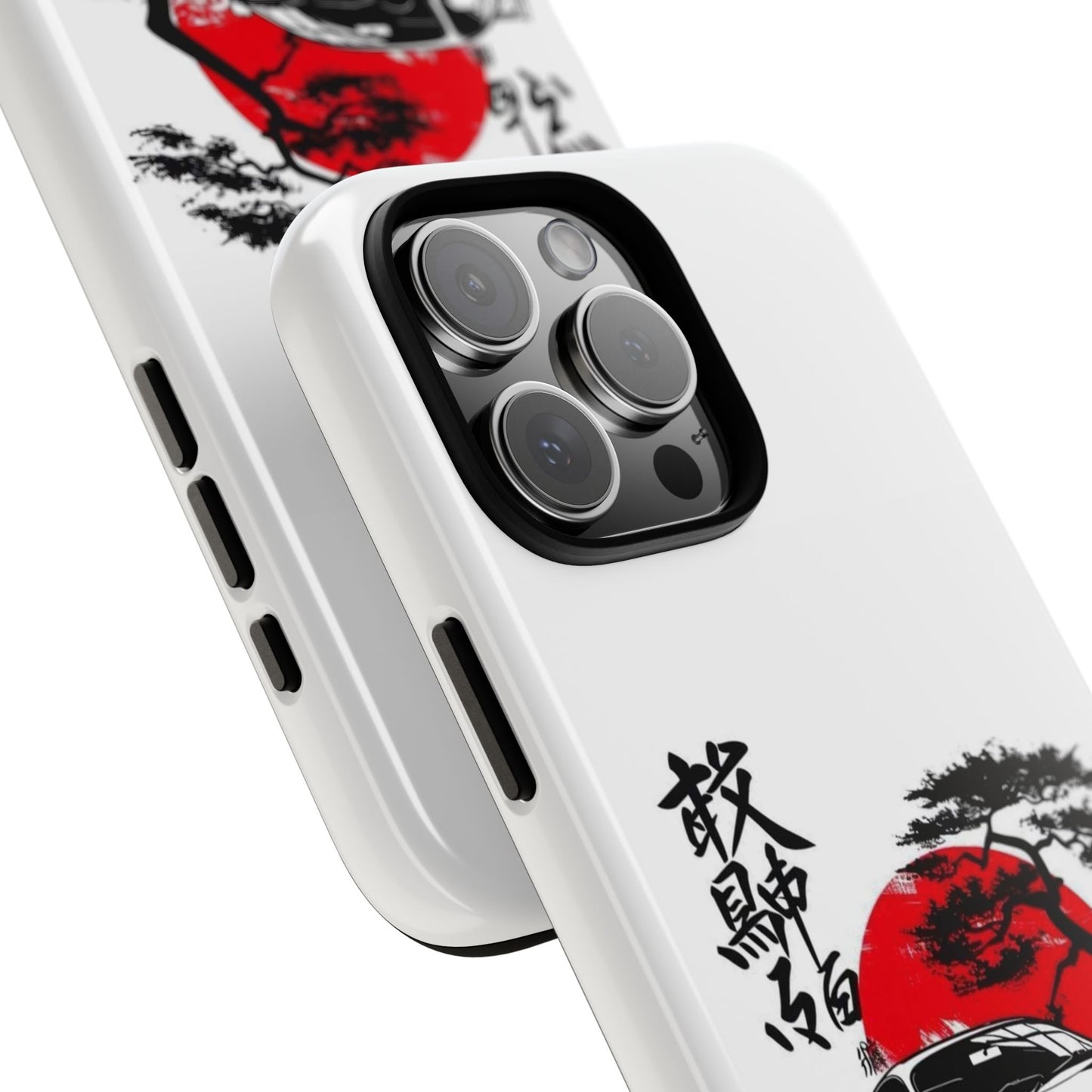 Japanese-Inspired Tough Phone Case with Car Design