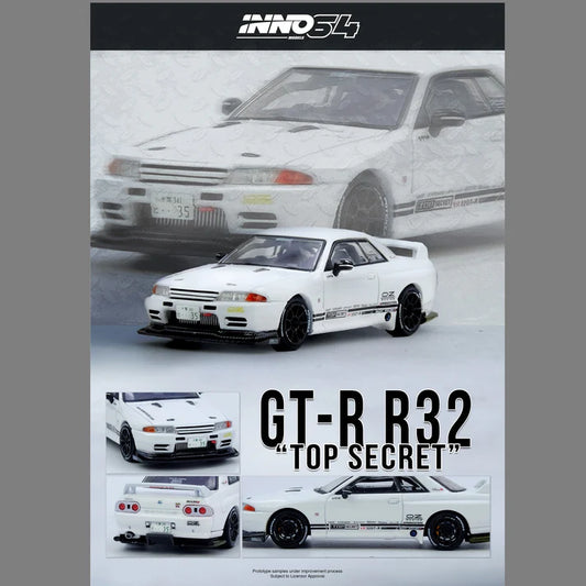 INNO64 1/64 TOP SECRET VR32 GT-R White IN64-VR32TS-WHITE