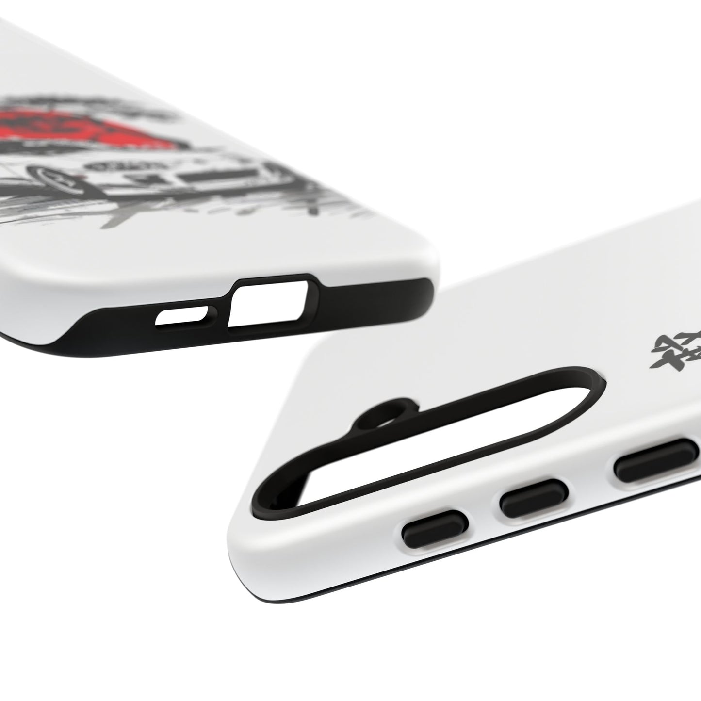 Japanese-Inspired Tough Phone Case with Car Design