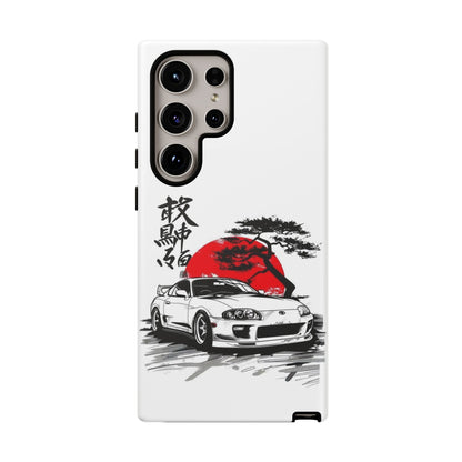 Japanese-Inspired Tough Phone Case with Car Design