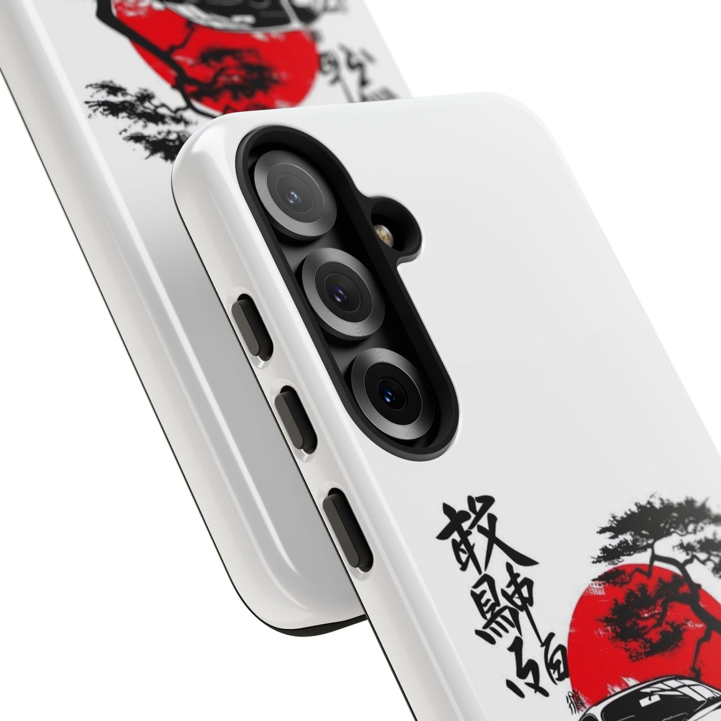 Japanese-Inspired Tough Phone Case with Car Design