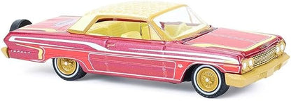 Greenlight 1:64 1963 Chevrolet Impala Lowrider – Michael Heralda Special Edition – Hobby Exclusive – M. Red
