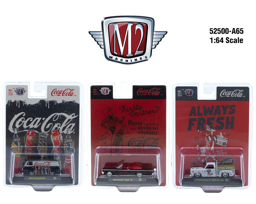 (Preorder) M2 Machines 1:64 Coca-Cola 2026 Release A65 Assortment