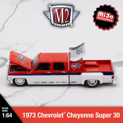 1973 CHEVROLET CHEYENNE SUPER 30 DUALLY GULF SQUAREBODY TRUCK