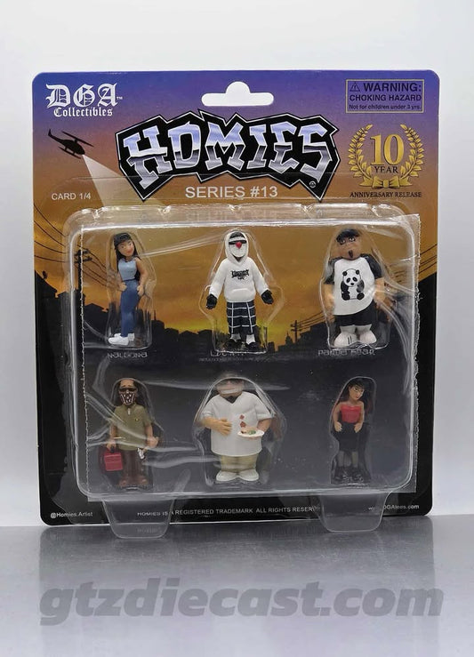 HOMIES SERIES #13 CARD 1/4 PLASTIC FIGURES LOWRIDER DGA