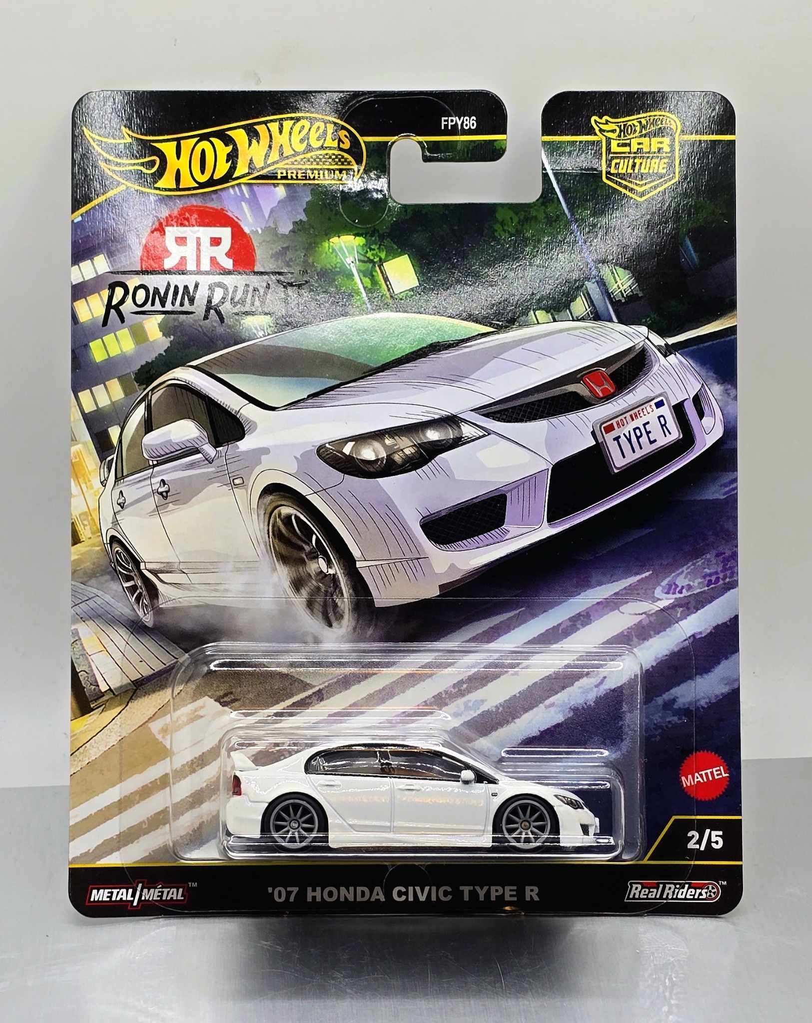 HOT WHEELS PREMIUM 2025 RONIN RUN II (2/5) HONDA CIVIC TYPE R