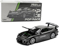POPRACE PR64-255 Mazda RX-7 RE-AMEMIYA WIDEBODY GUN METAL 1/64