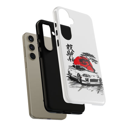 Japanese-Inspired Tough Phone Case with Car Design