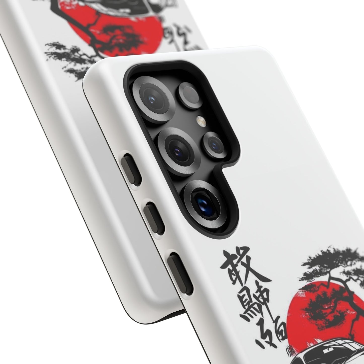 Japanese-Inspired Tough Phone Case with Car Design