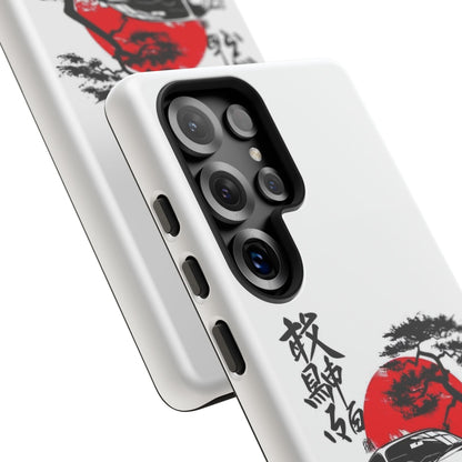Japanese-Inspired Tough Phone Case with Car Design