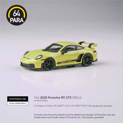 PARA64 1/64 2025 Porsche 911 GT3 (992.2) Cartagena Yellow LHD PA-55877